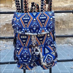 🧿 Boho Hippie Aztec Southwestern Style Handmade Backpack